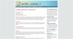 Desktop Screenshot of creativelearnersii.org